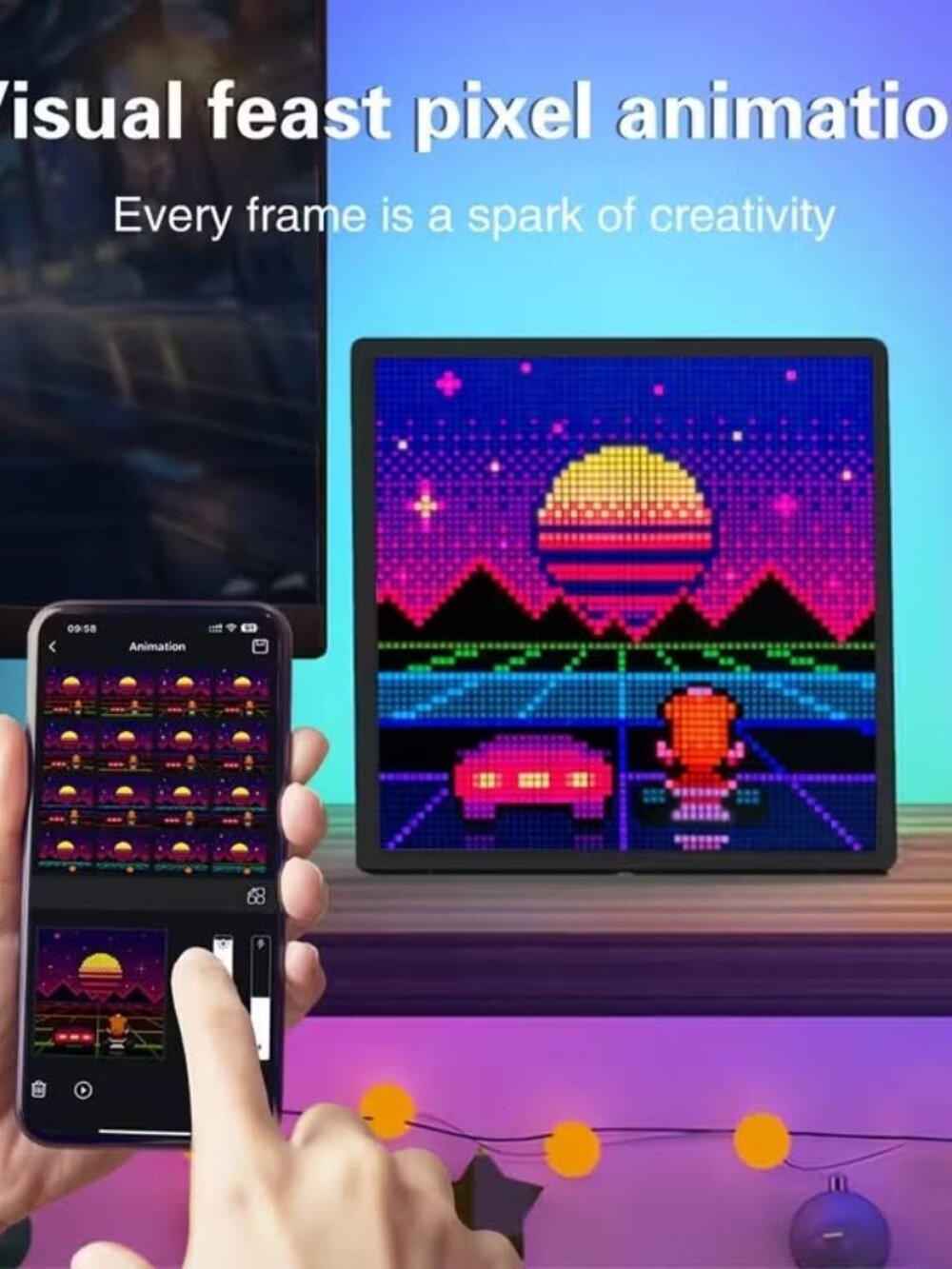 Pixel Digital Picture Frame with App Control